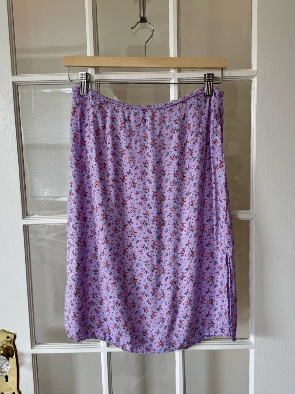 Aeropostale Lilac Ditsy Floral Skirt (14” waistband / 28” waist) Purple Pink
